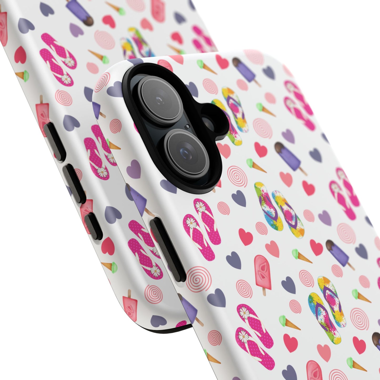 Phone Case Tough Cases - Summer Flip Flops Design