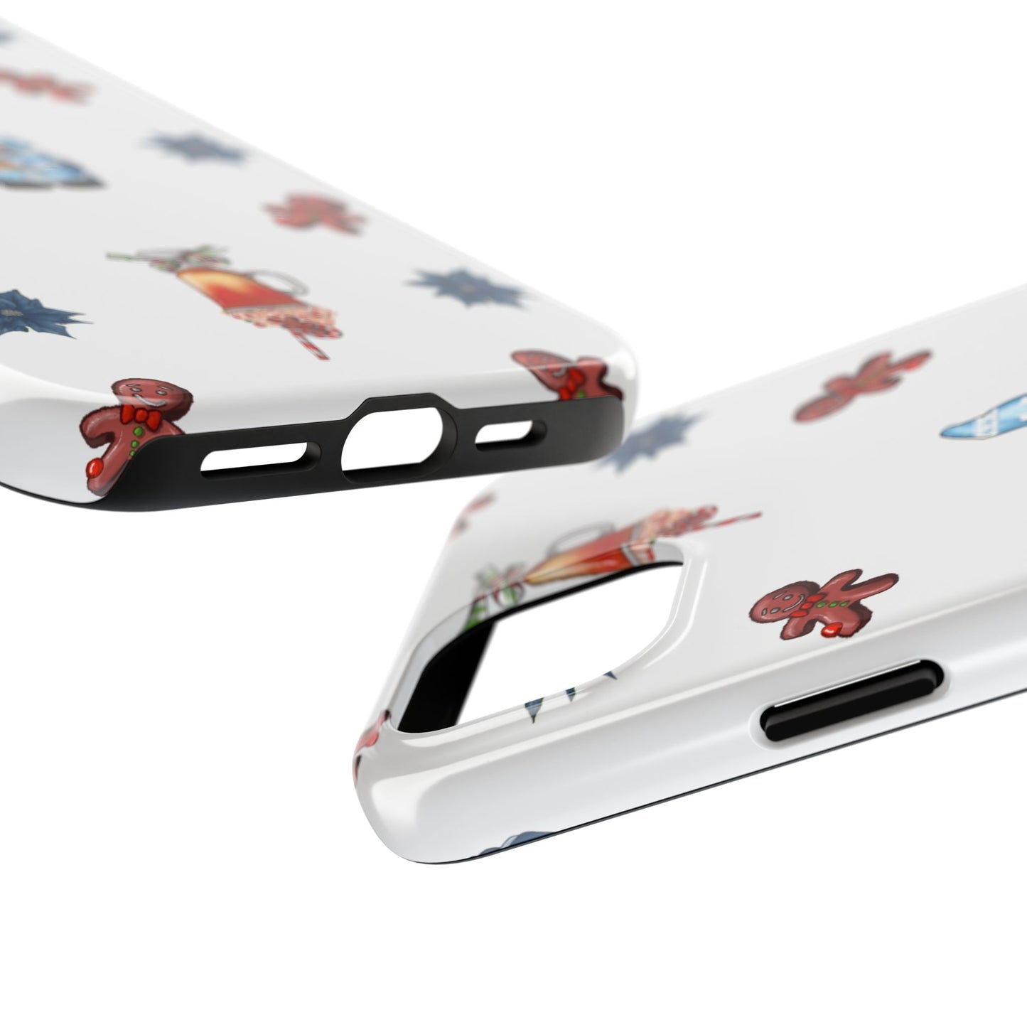 Phone Cases - Christmas Gnome and Gingerbread Man Design