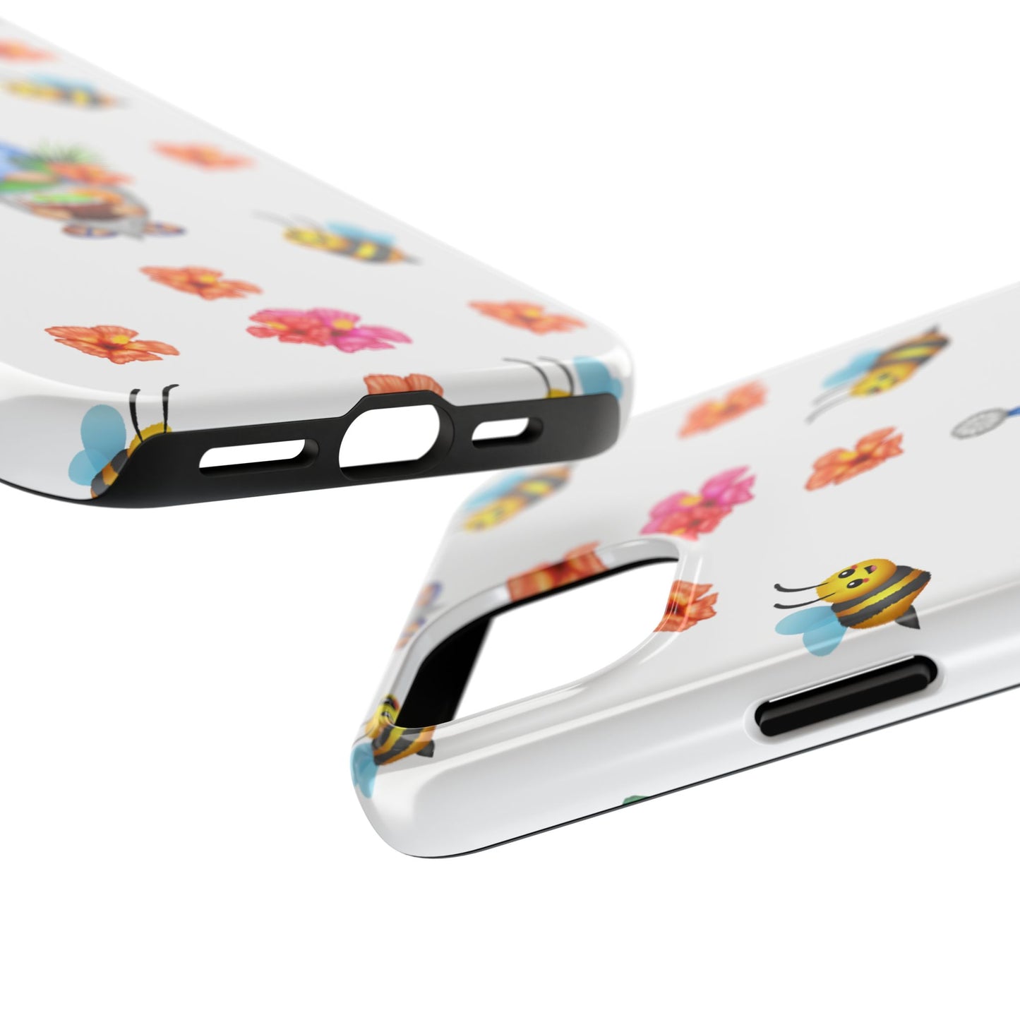 tropical gnome with drink and bees iPhon e 14 case