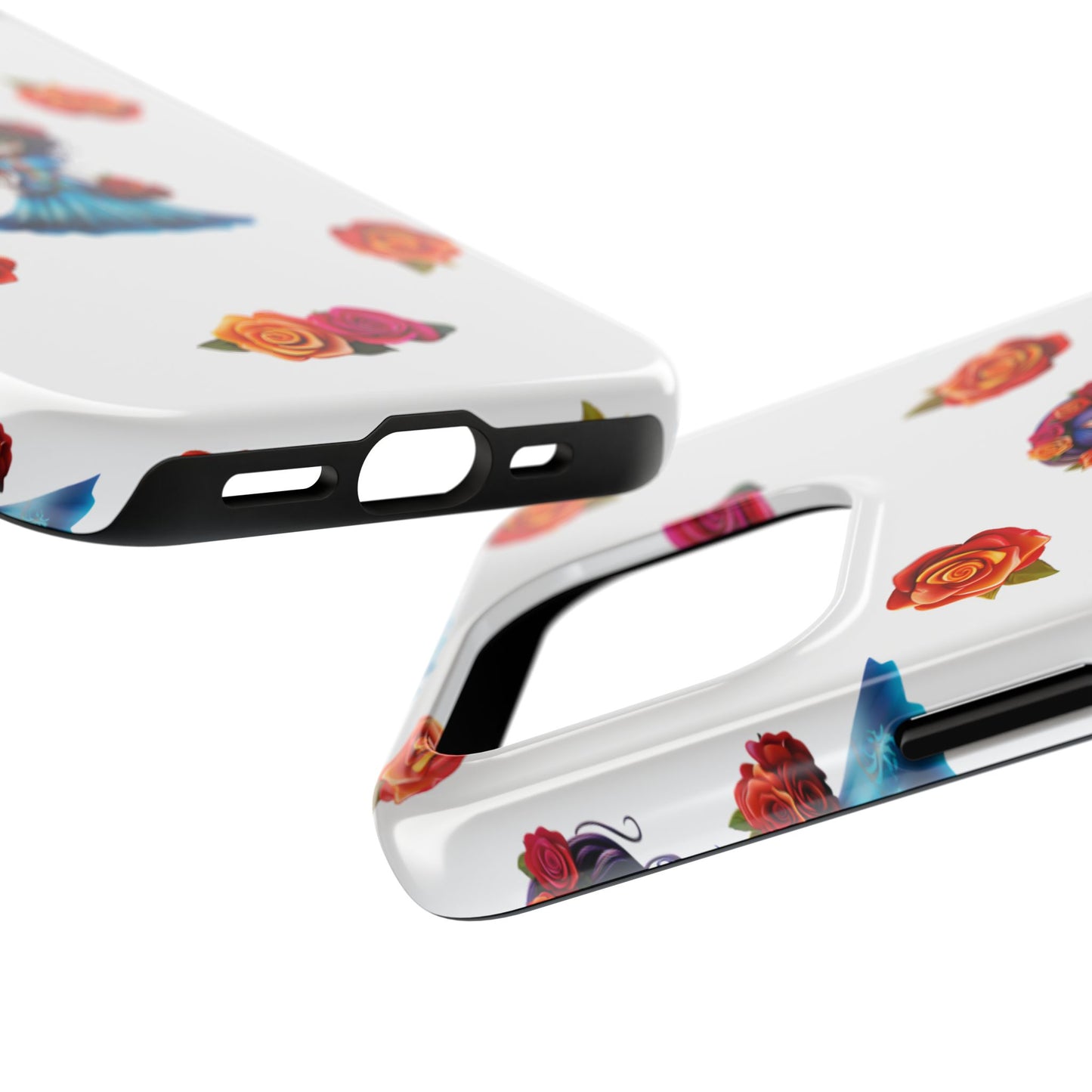 Phone Case - Blue Sugar Skull Day of the Dead Pattern