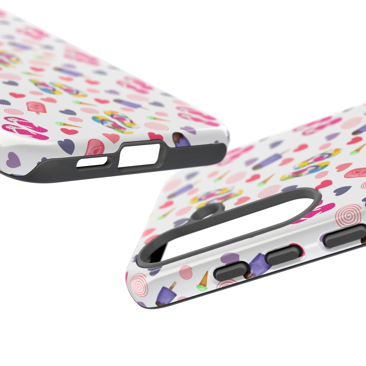 Phone Case Tough Cases - Summer Flip Flops Design