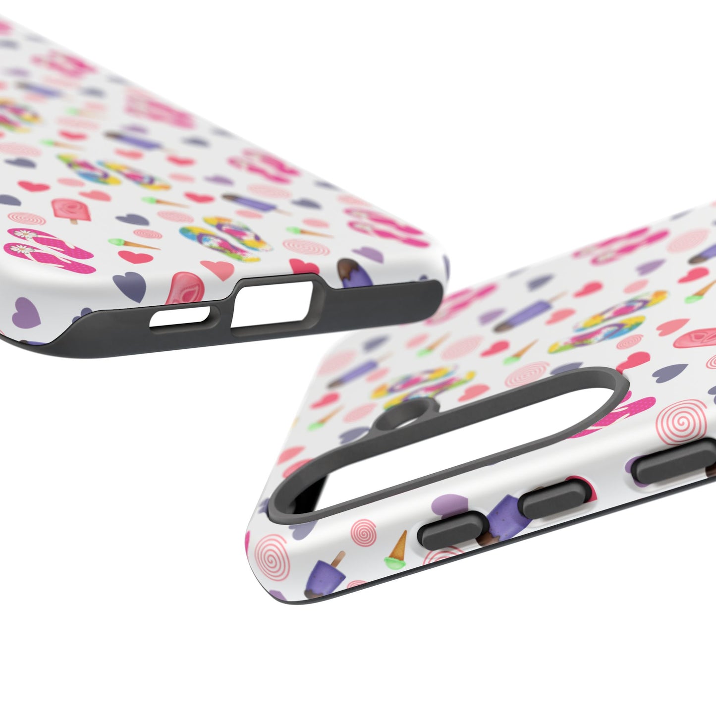 Phone Case Tough Cases - Summer Flip Flops Design