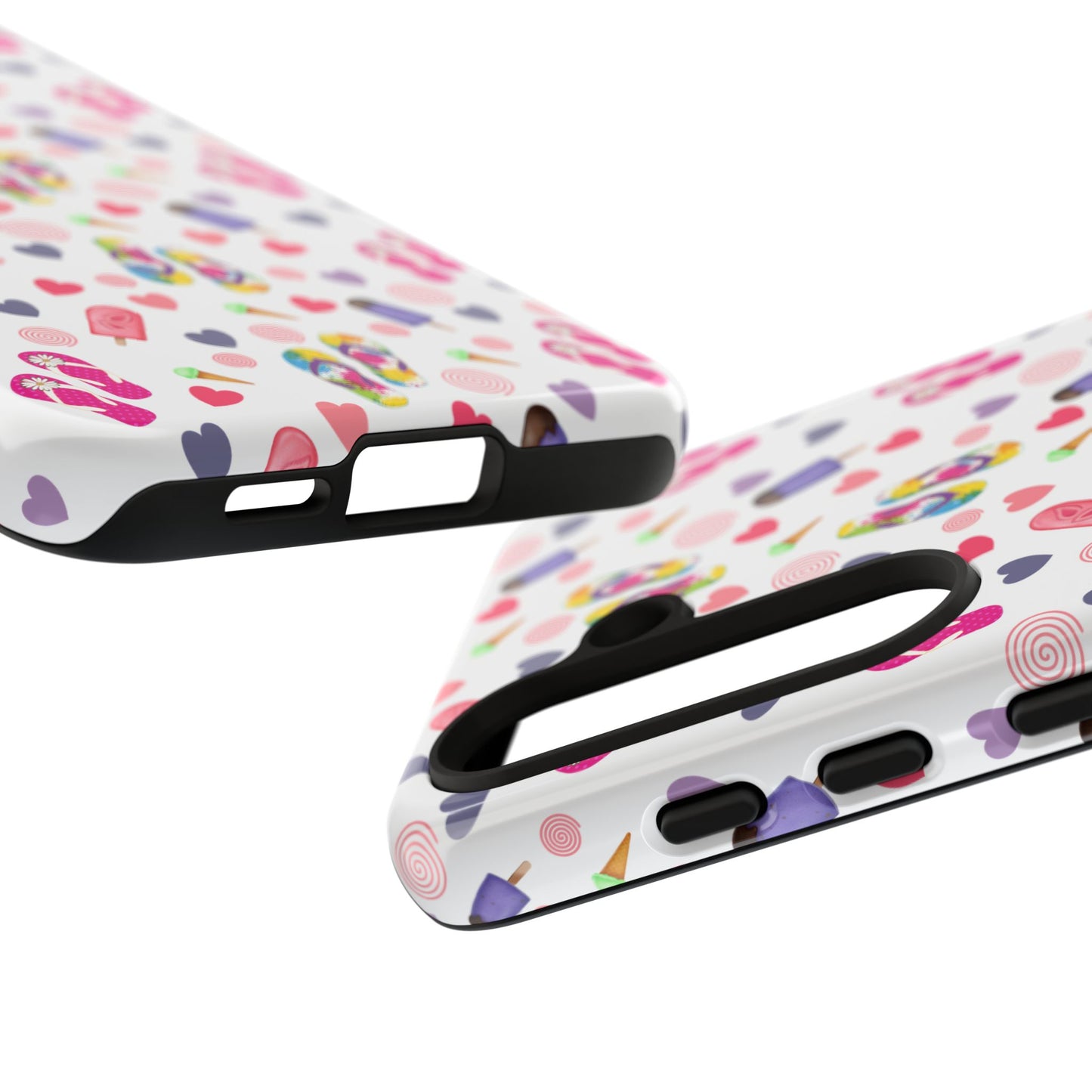 Phone Case Tough Cases - Summer Flip Flops Design