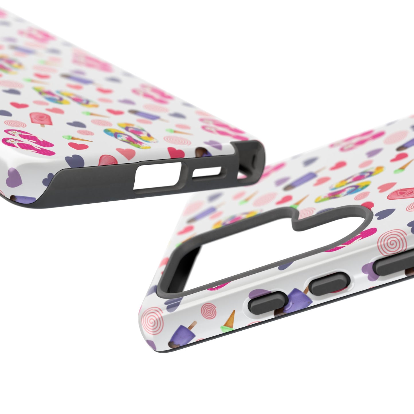 Phone Case Tough Cases - Summer Flip Flops Design