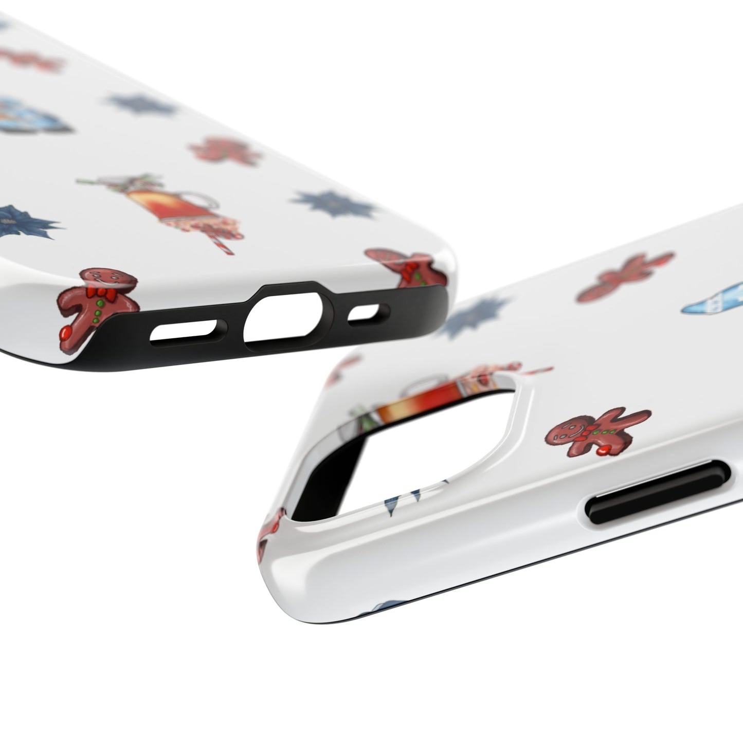 Phone Cases - Christmas Gnome and Gingerbread Man Design