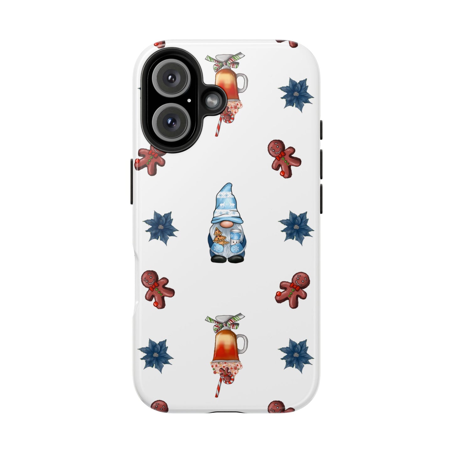 Phone Cases - Christmas Gnome and Gingerbread Man Design