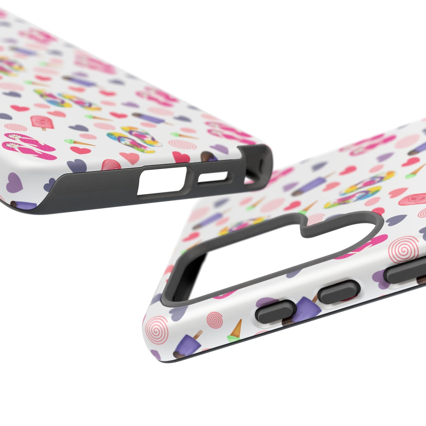 Phone Case Tough Cases - Summer Flip Flops Design