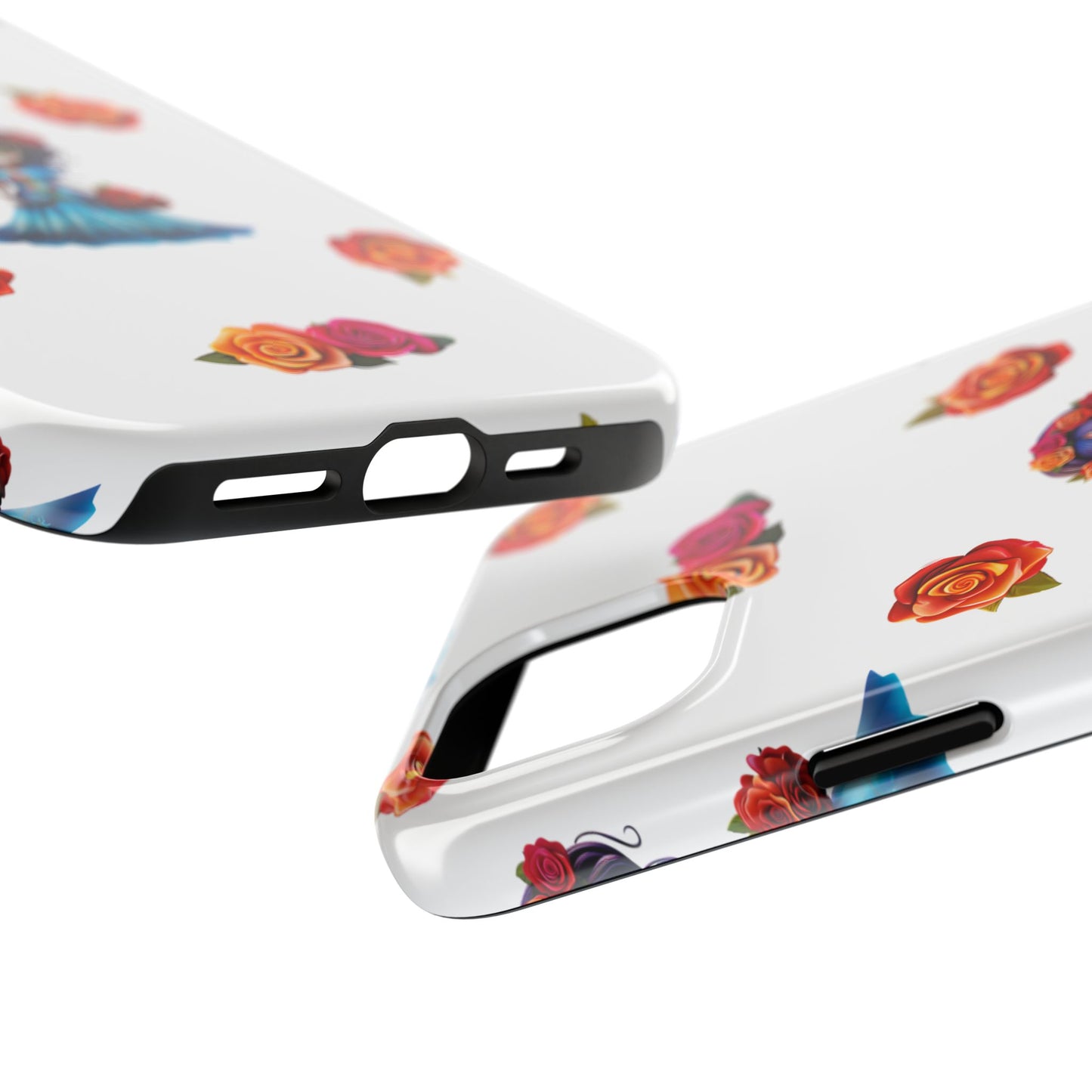 Phone Case - Blue Sugar Skull Day of the Dead Pattern