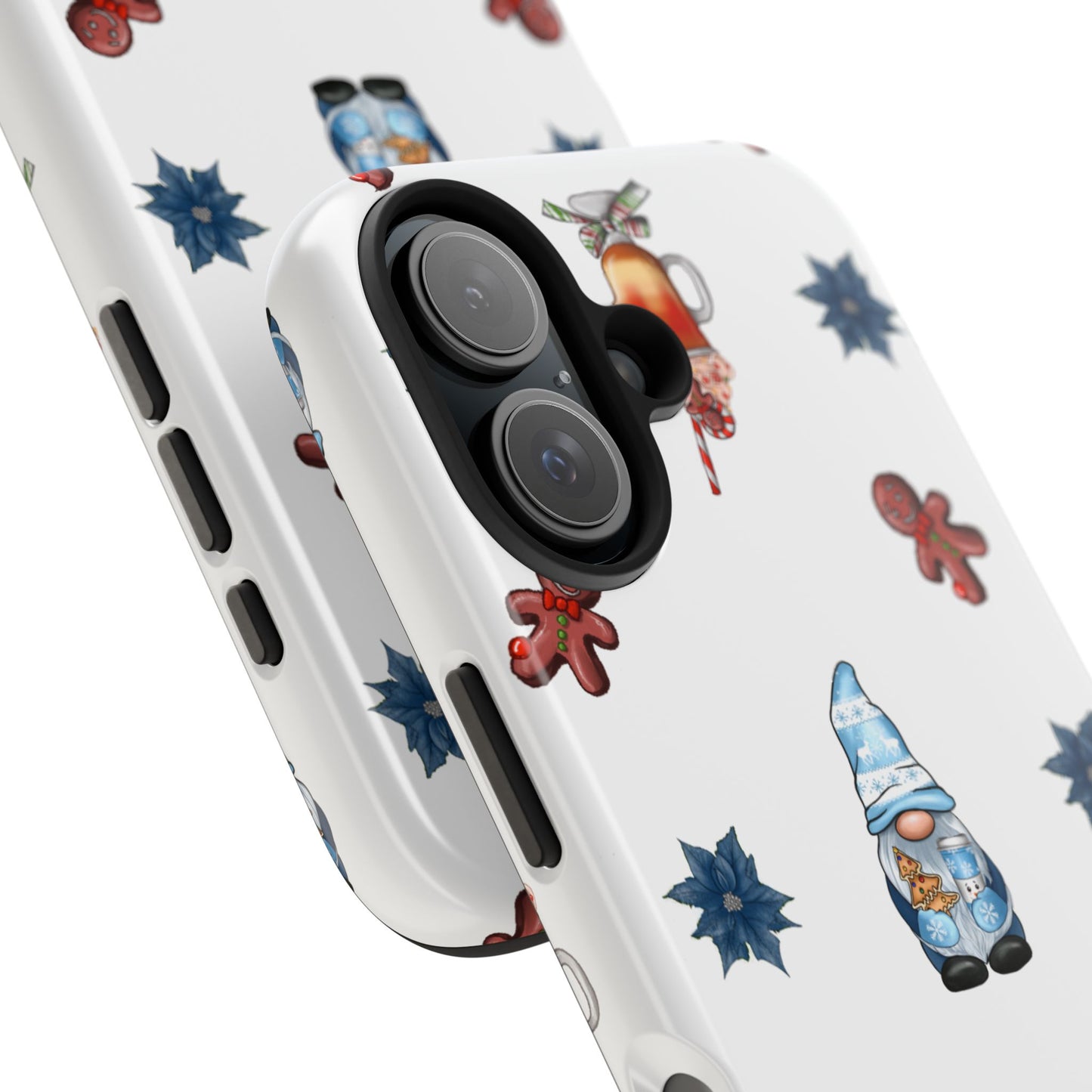 Phone Cases - Christmas Gnome and Gingerbread Man Design