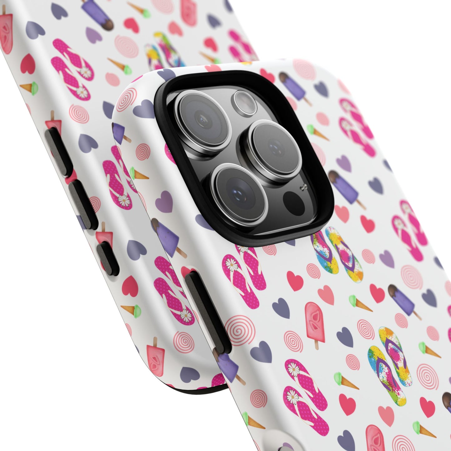 Phone Case Tough Cases - Summer Flip Flops Design
