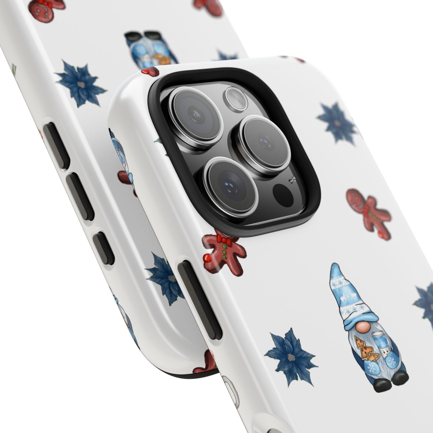 Phone Cases - Christmas Gnome and Gingerbread Man Design