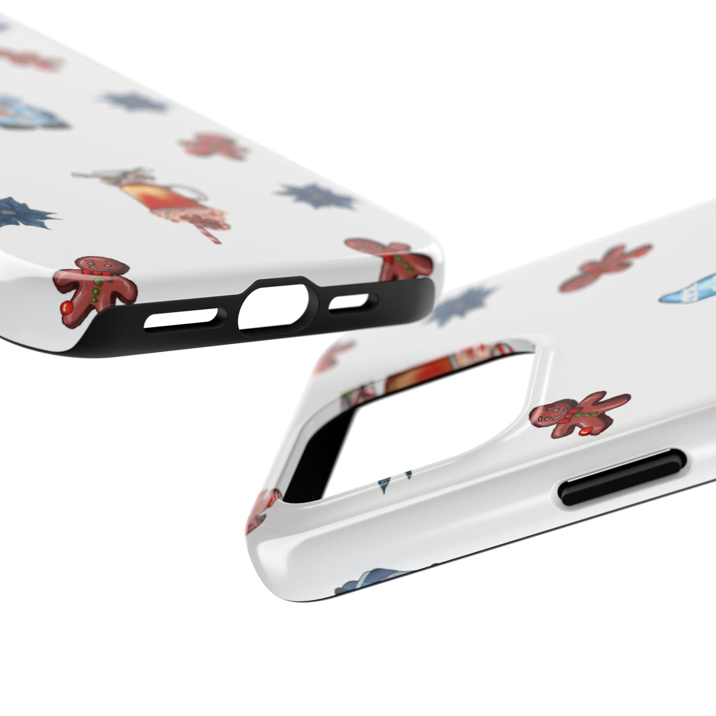 Phone Cases - Christmas Gnome and Gingerbread Man Design