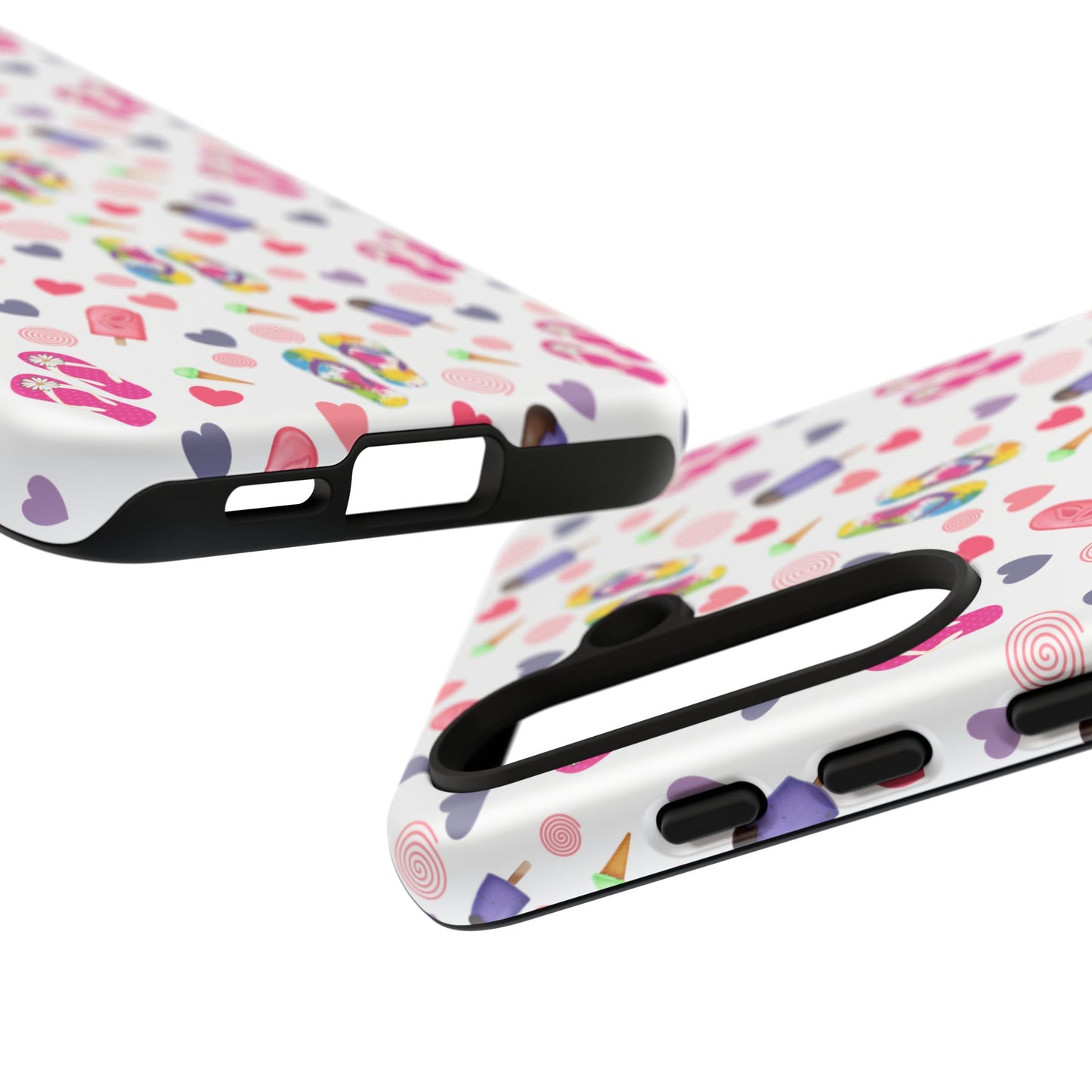 Phone Case Tough Cases - Summer Flip Flops Design