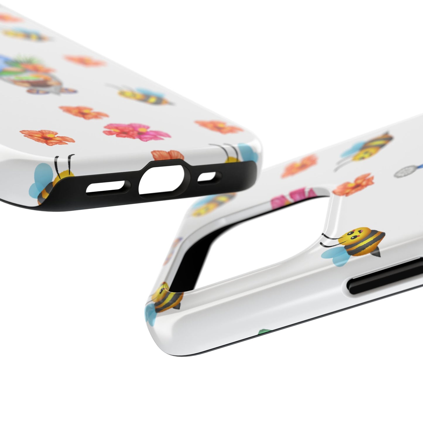 tropical gnome with drink and bees iPhon e 14 case