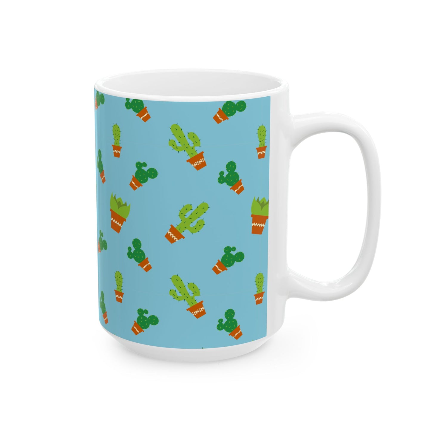 Cactus Ceramic Mug, Cute Plant Gifts, Kitchen Decor, Coffee Lover Gift, Housewarming, Eco-Friendly Mug