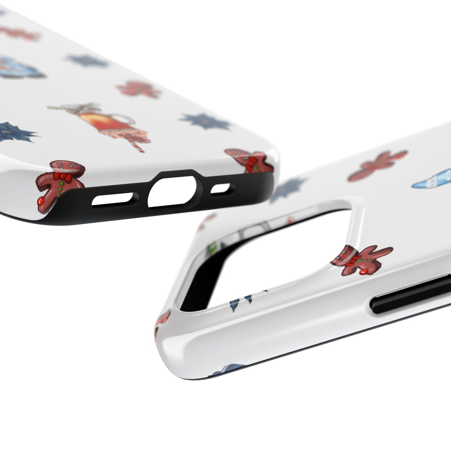 Phone Cases - Christmas Gnome and Gingerbread Man Design