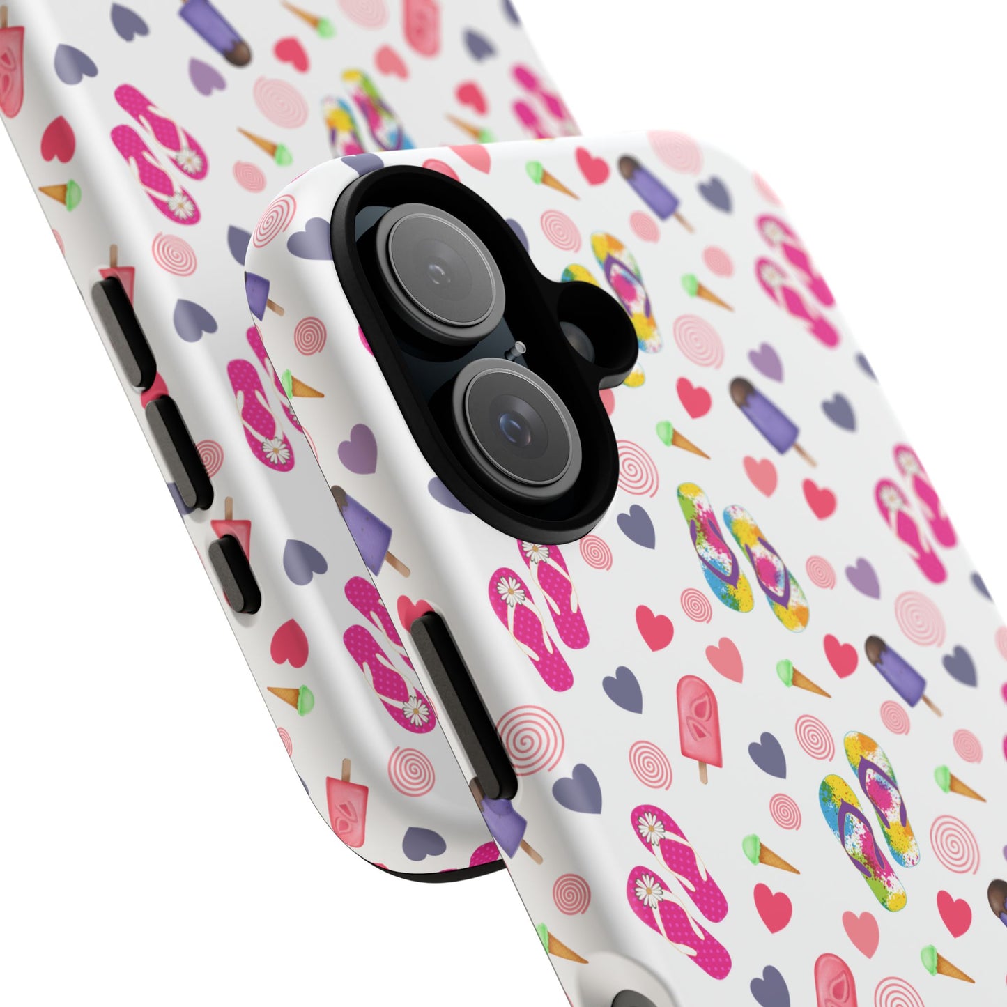 Phone Case Tough Cases - Summer Flip Flops Design