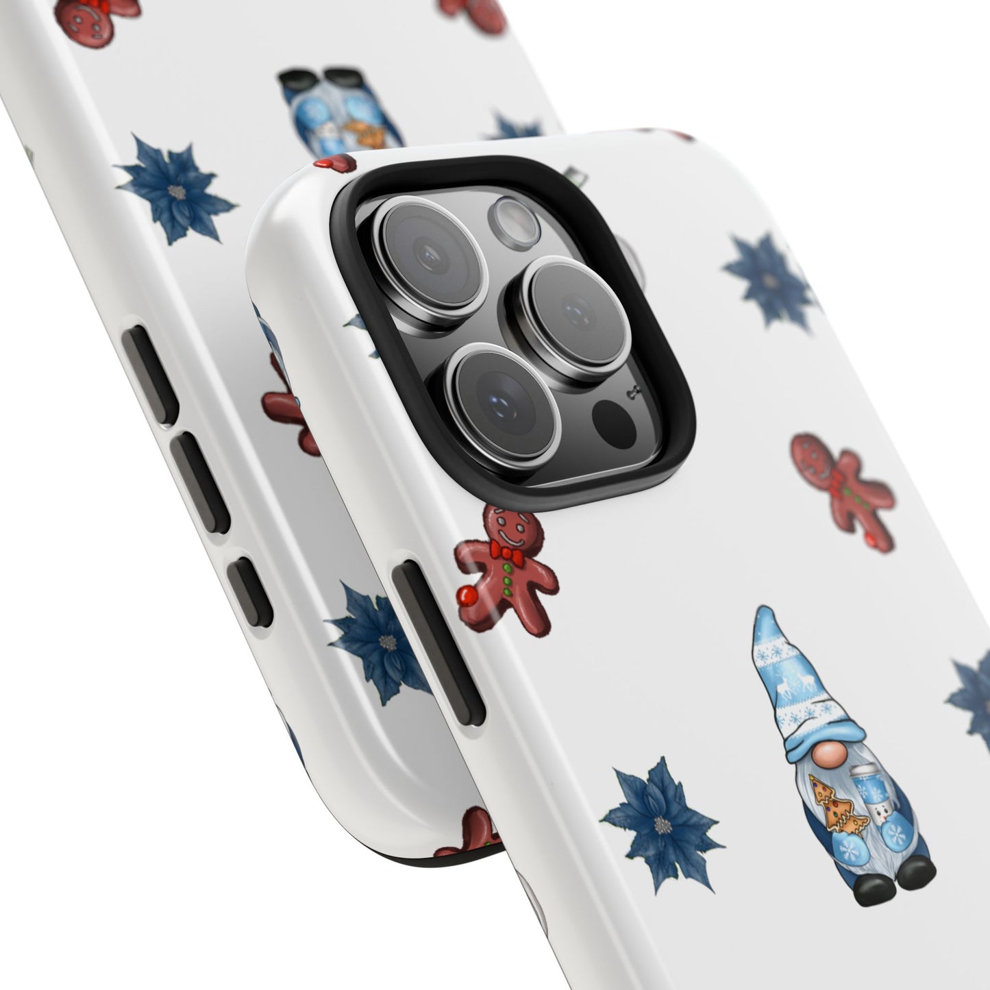 Phone Cases - Christmas Gnome and Gingerbread Man Design