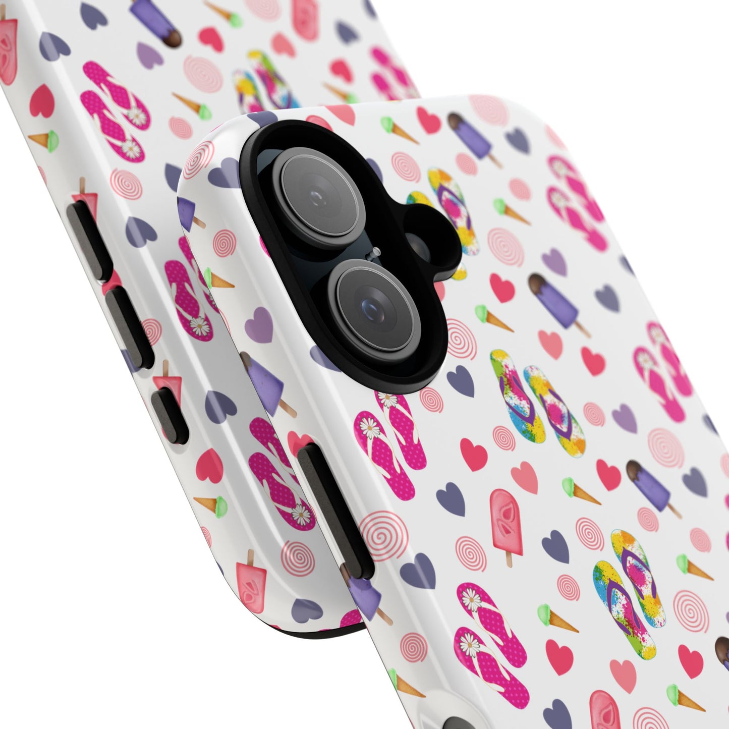 Phone Case Tough Cases - Summer Flip Flops Design