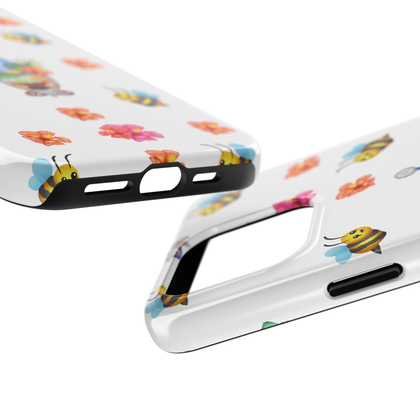 tropical gnome with drink and bees iPhon e 15 case