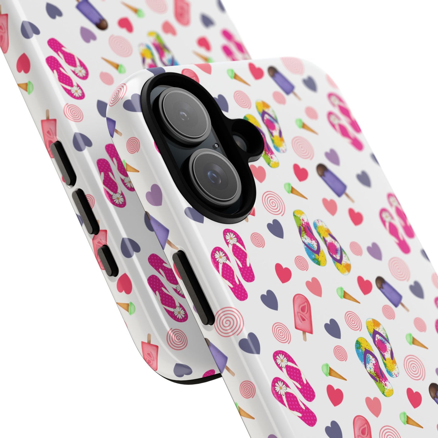 Phone Case Tough Cases - Summer Flip Flops Design