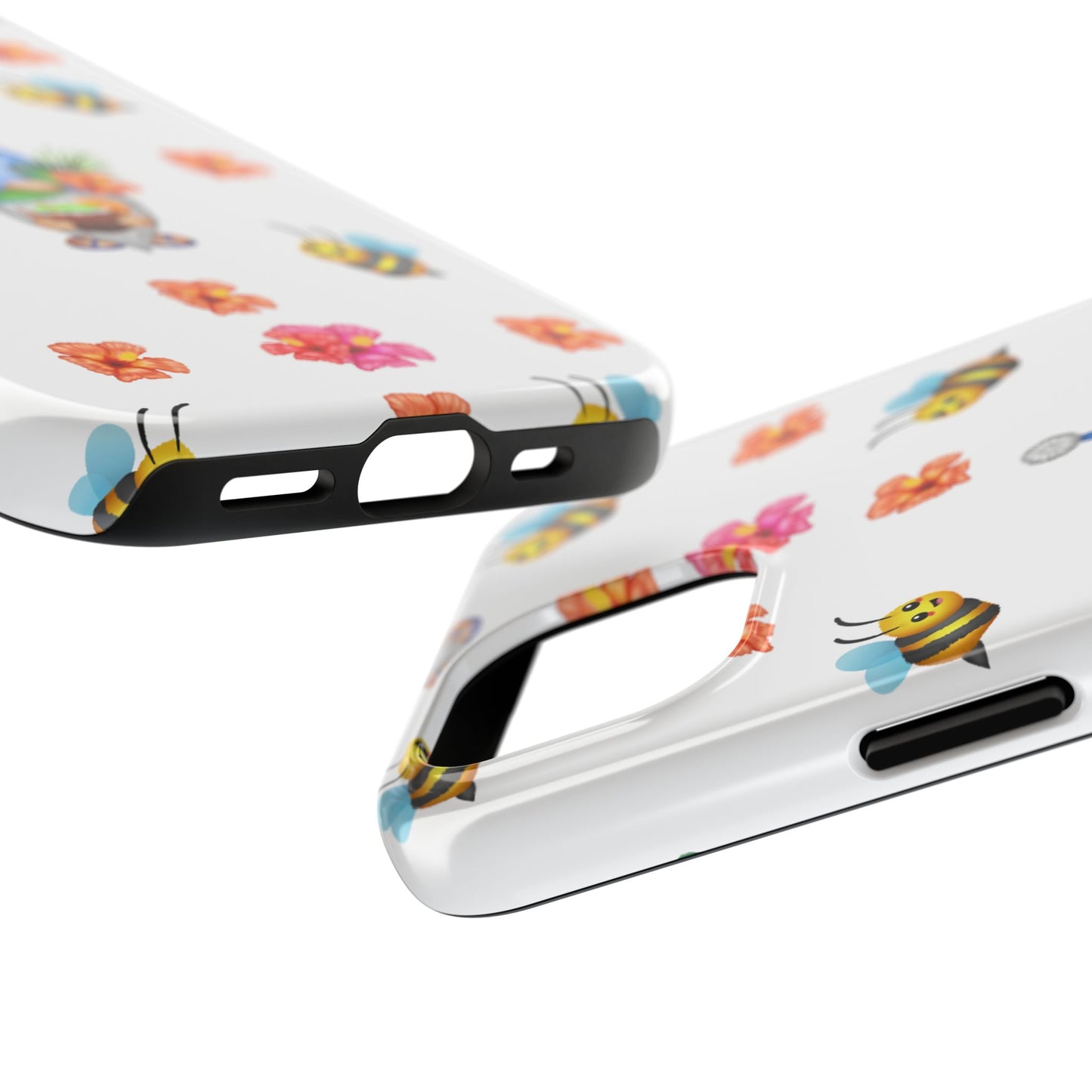 tropical gnome with drink and bees iPhon e 14 case