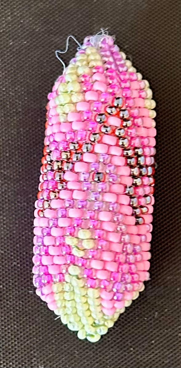 sample of pod made with chez 11/0 seed beads