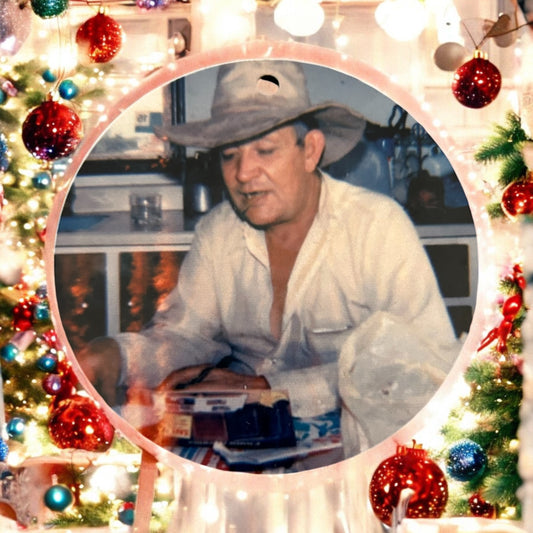 dads photo on ornament