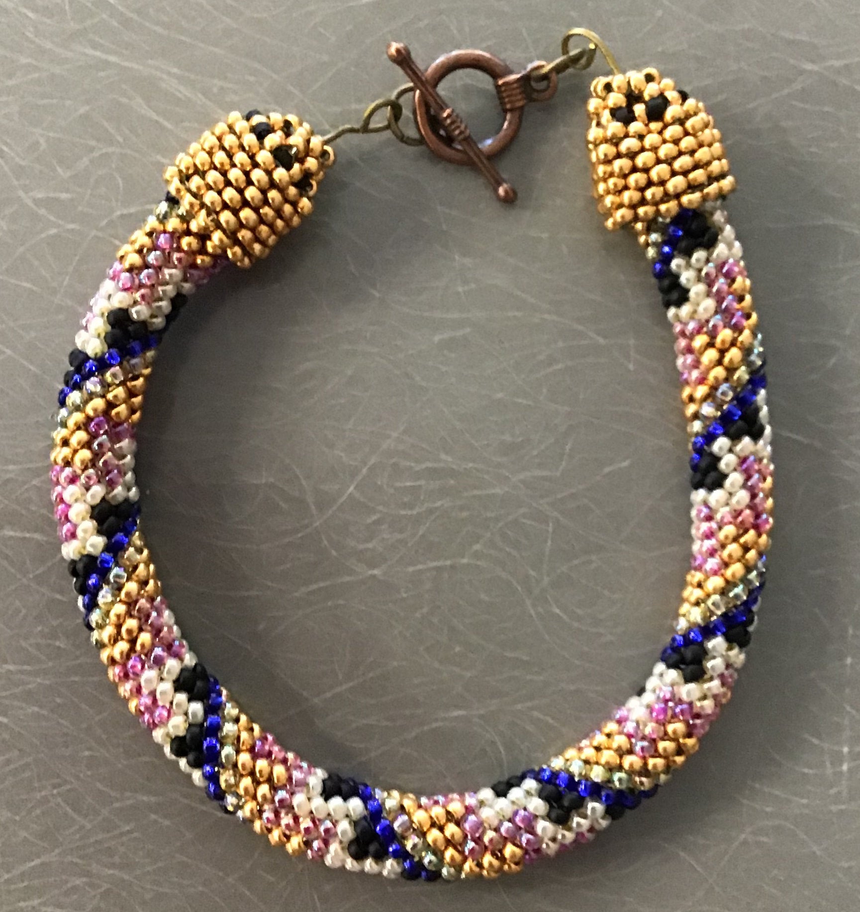 digital beading pattern for peyote with a twist desert diamonds