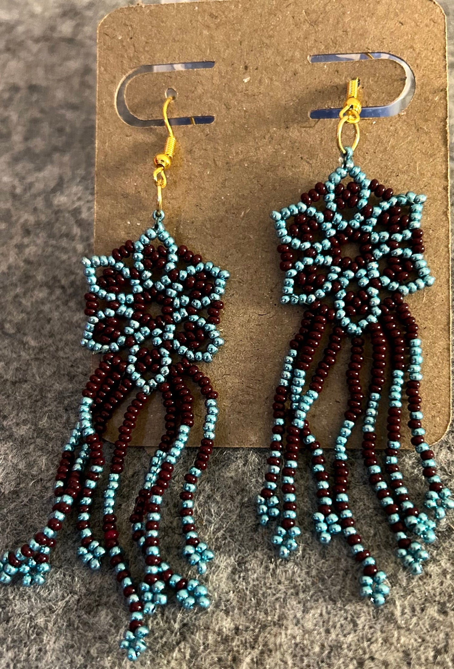 Round Beaded Earrings