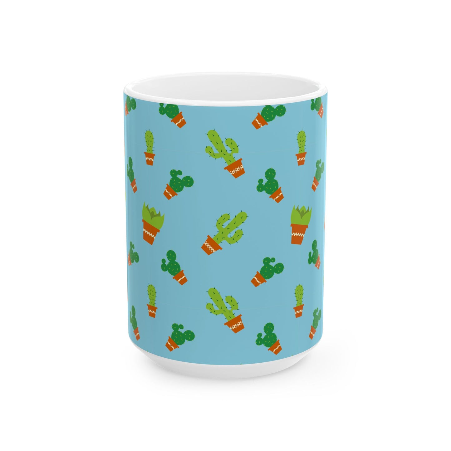 Cactus Ceramic Mug, Cute Plant Gifts, Kitchen Decor, Coffee Lover Gift, Housewarming, Eco-Friendly Mug