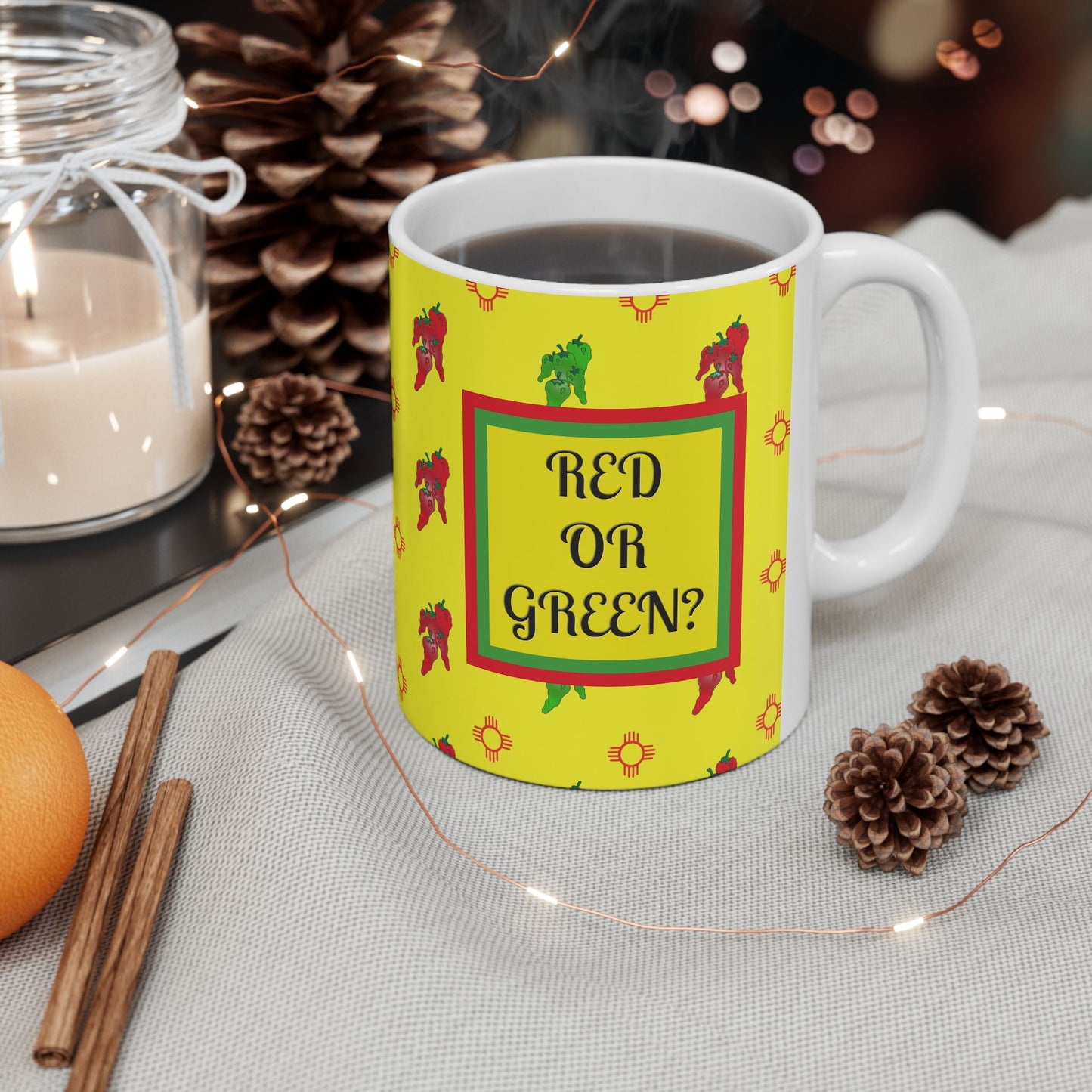 Mug - New Mexico State Question Ceramic Mug (11oz, 15oz)