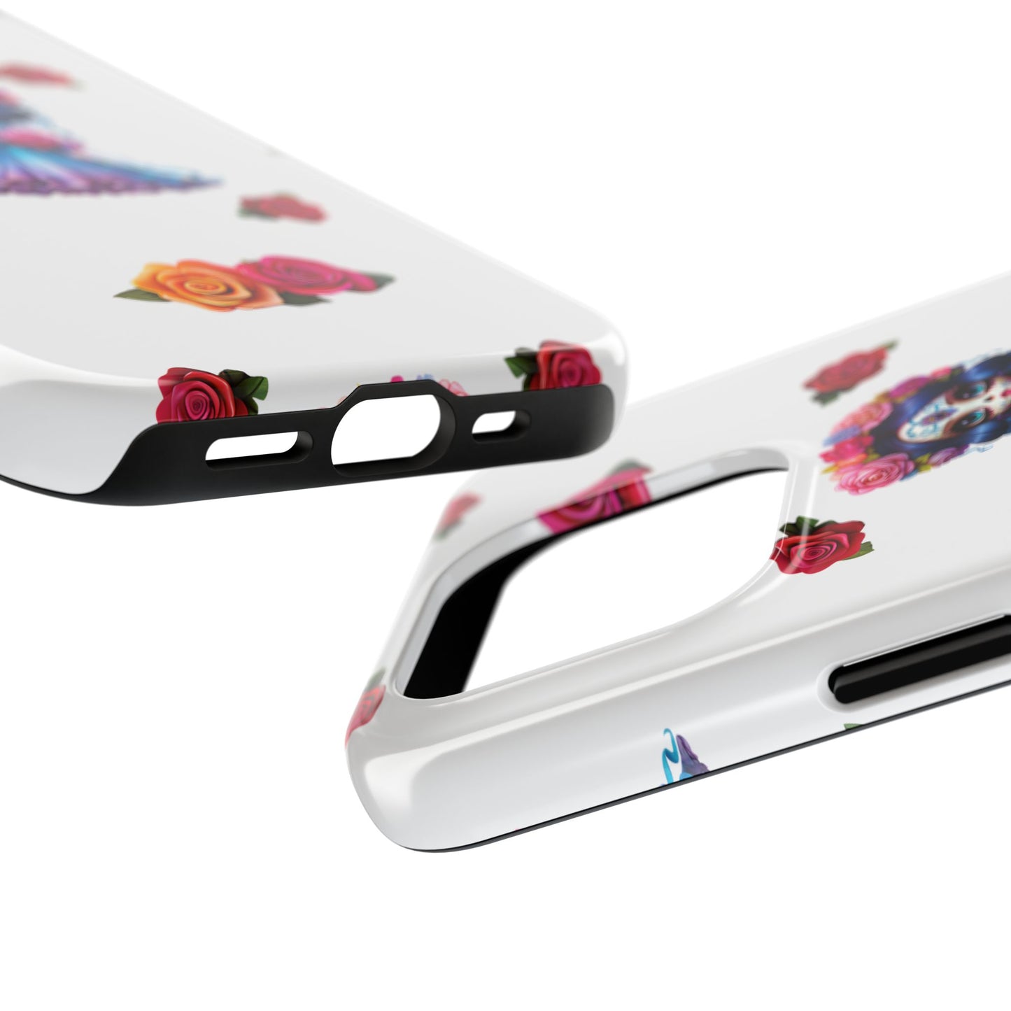 Phone Case - Purple Sugar Skull Day of the Dead Design