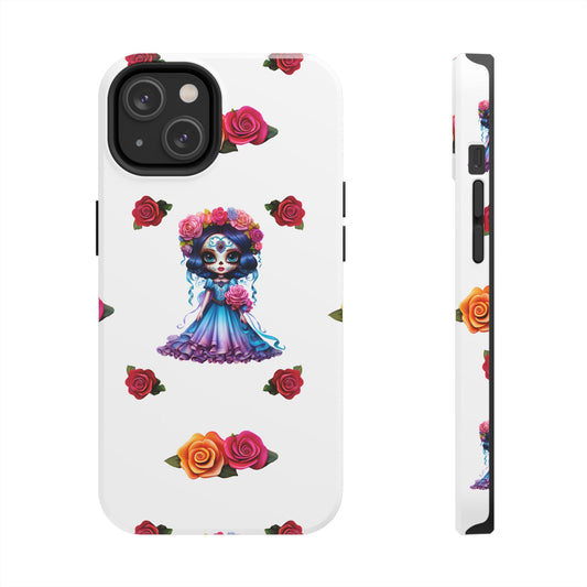 Phone Case - Purple Sugar Skull Day of the Dead Design
