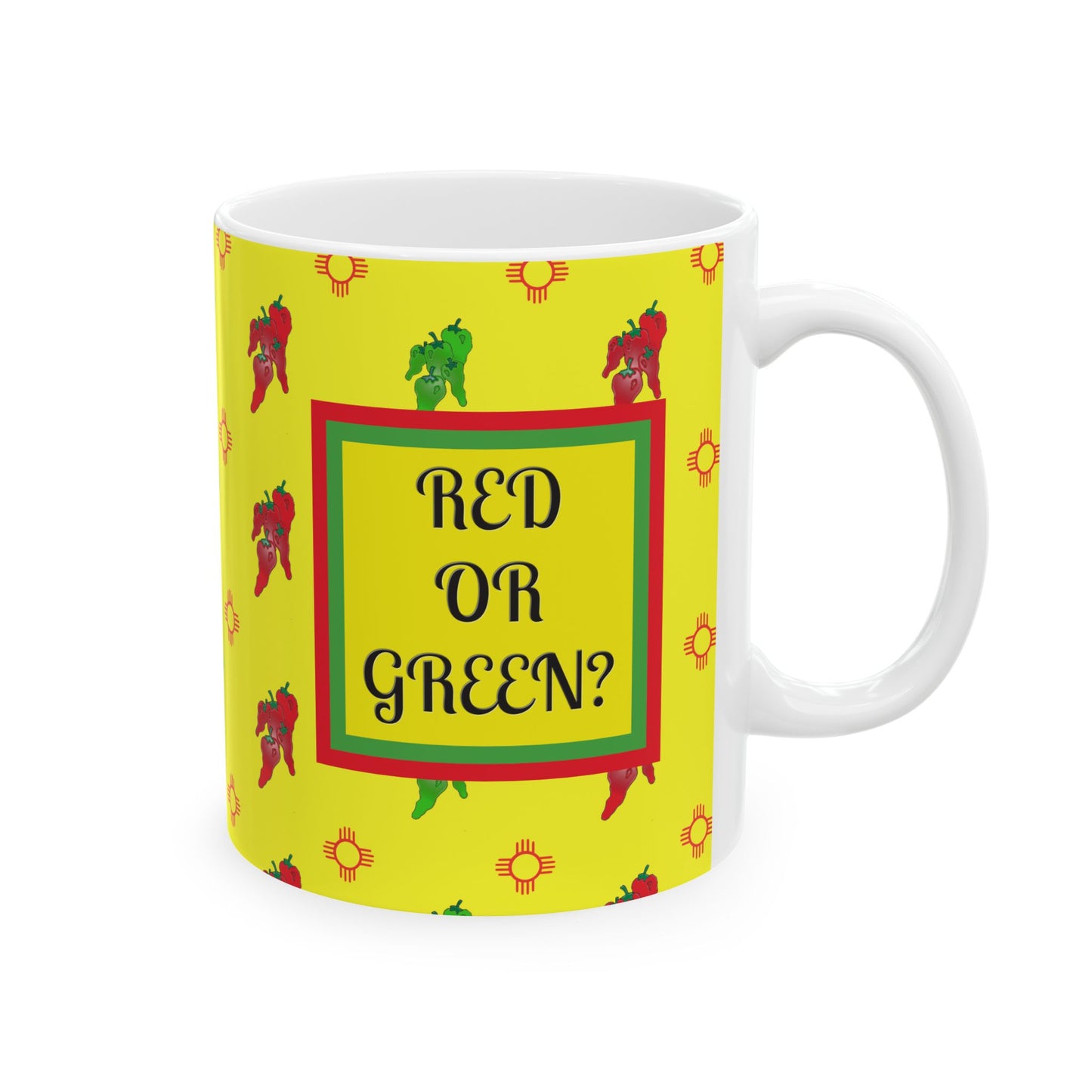 Mug - New Mexico State Question Ceramic Mug (11oz, 15oz)