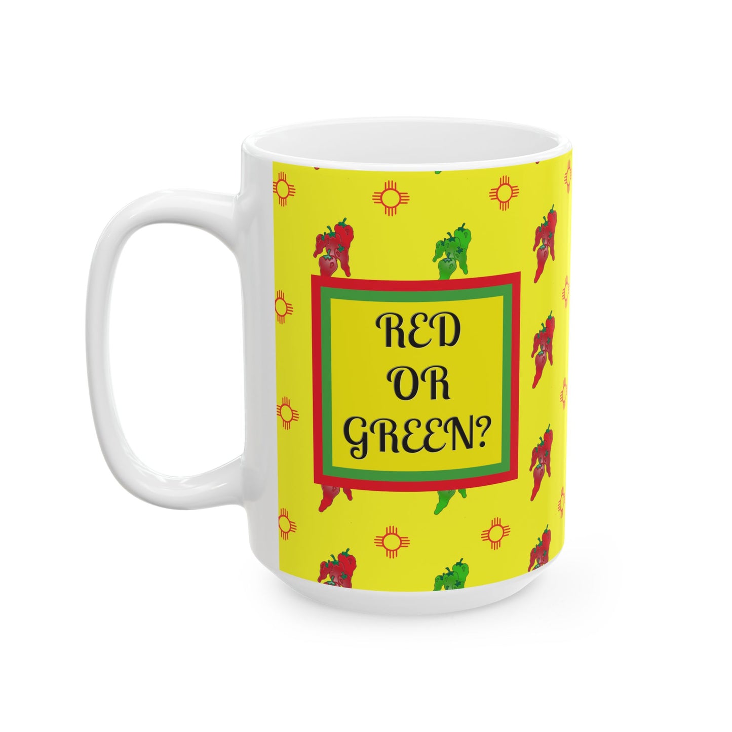 Mug - New Mexico State Question Ceramic Mug (11oz, 15oz)