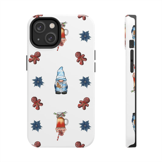 Phone Cases - Christmas Gnome and Gingerbread Man Design