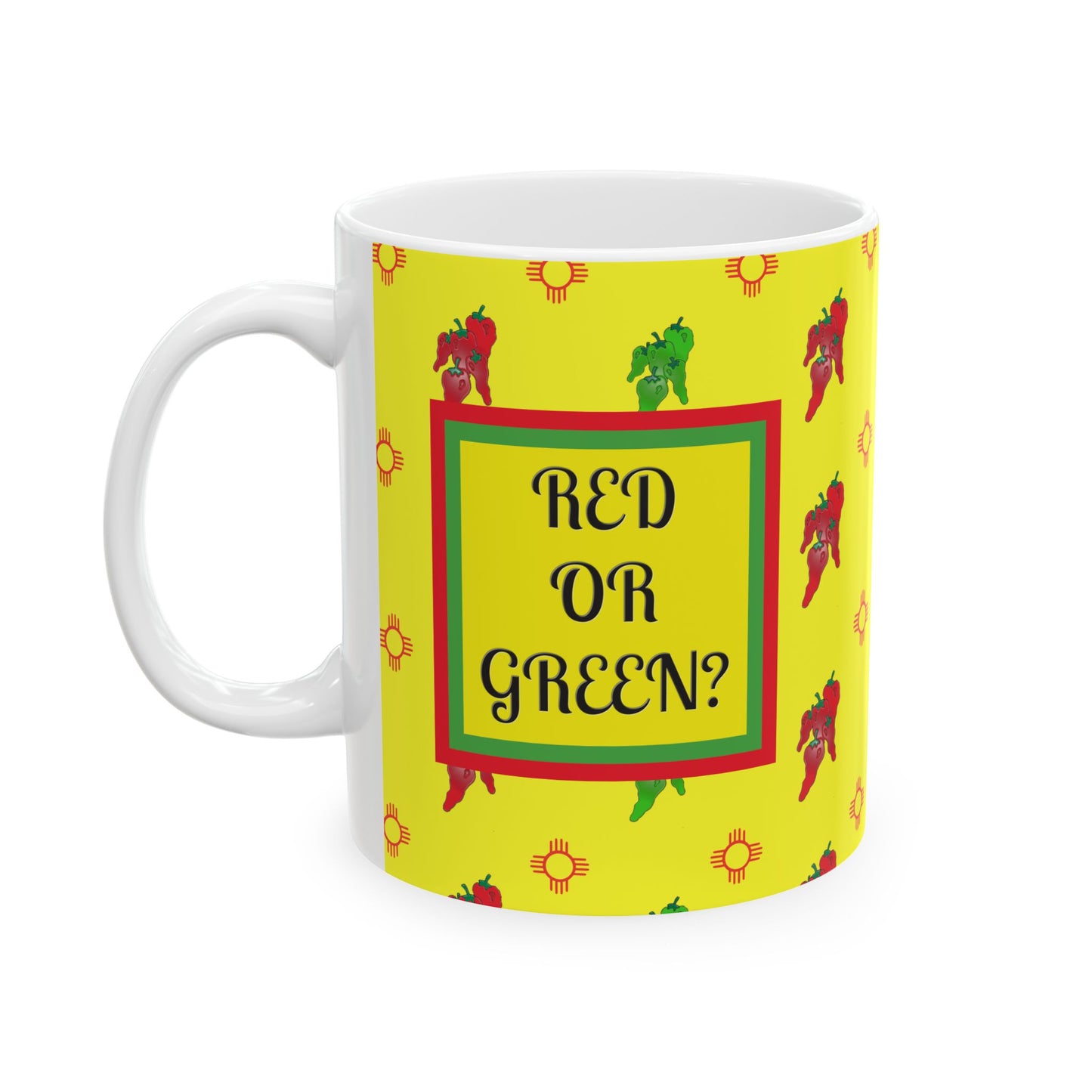 Mug - New Mexico State Question Ceramic Mug (11oz, 15oz)