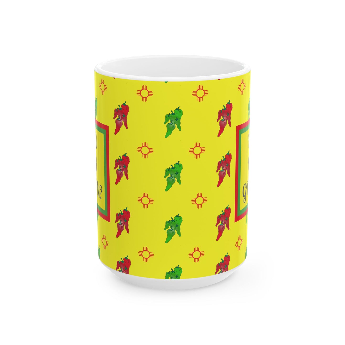 Mug - New Mexico State Question Ceramic Mug (11oz, 15oz)