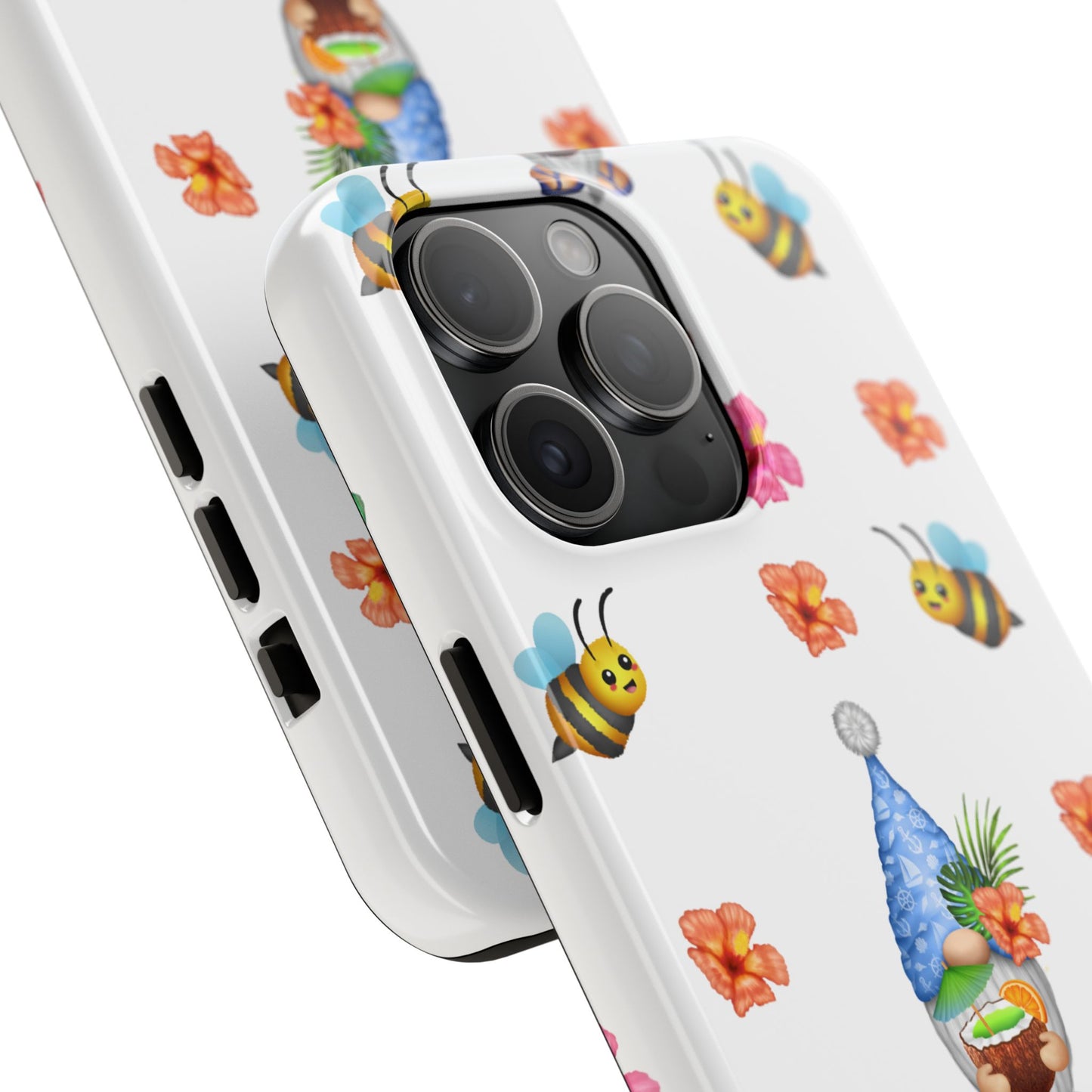 Phone Cases - Tropical Gnomes and Flowers Fun Design