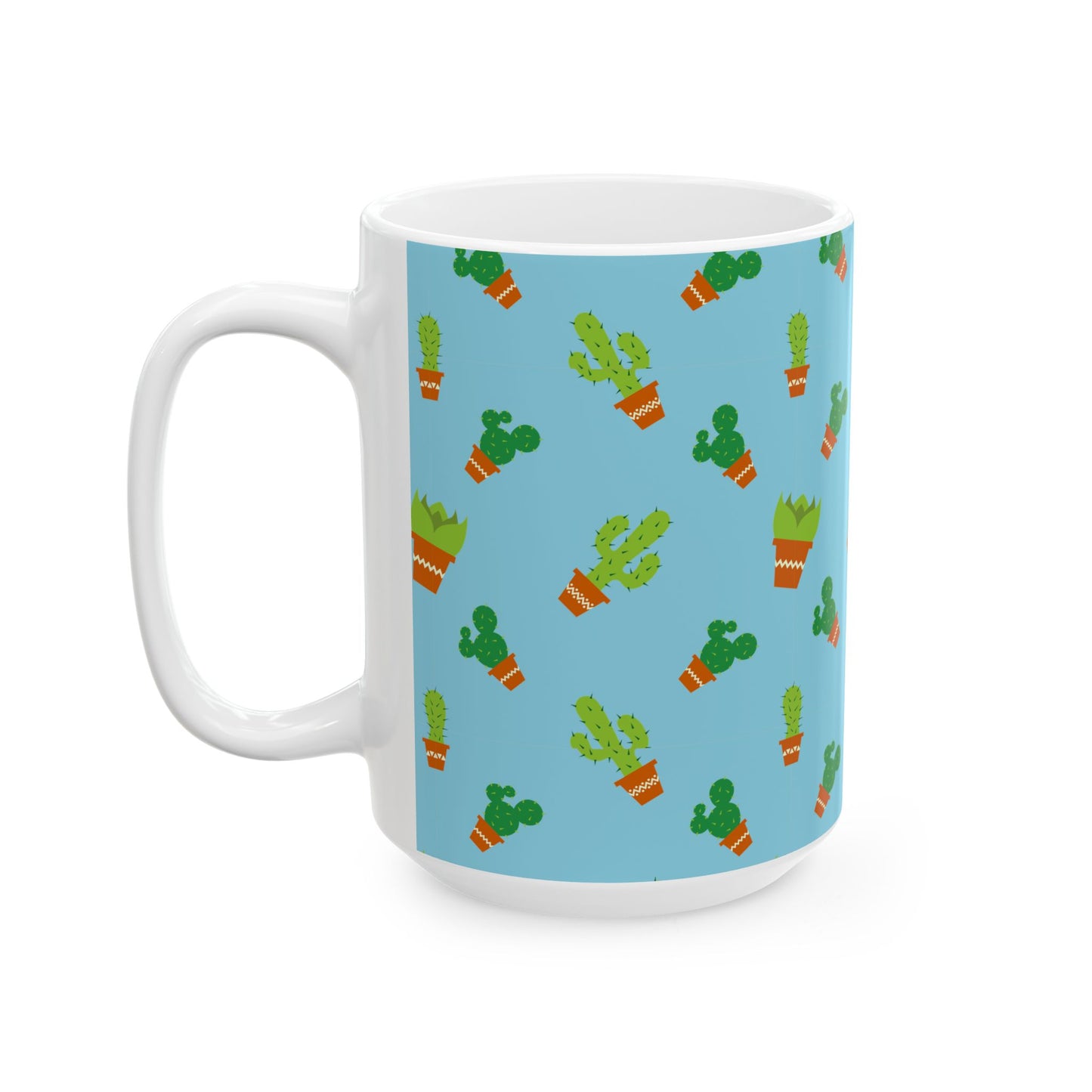 Cactus Ceramic Mug, Cute Plant Gifts, Kitchen Decor, Coffee Lover Gift, Housewarming, Eco-Friendly Mug