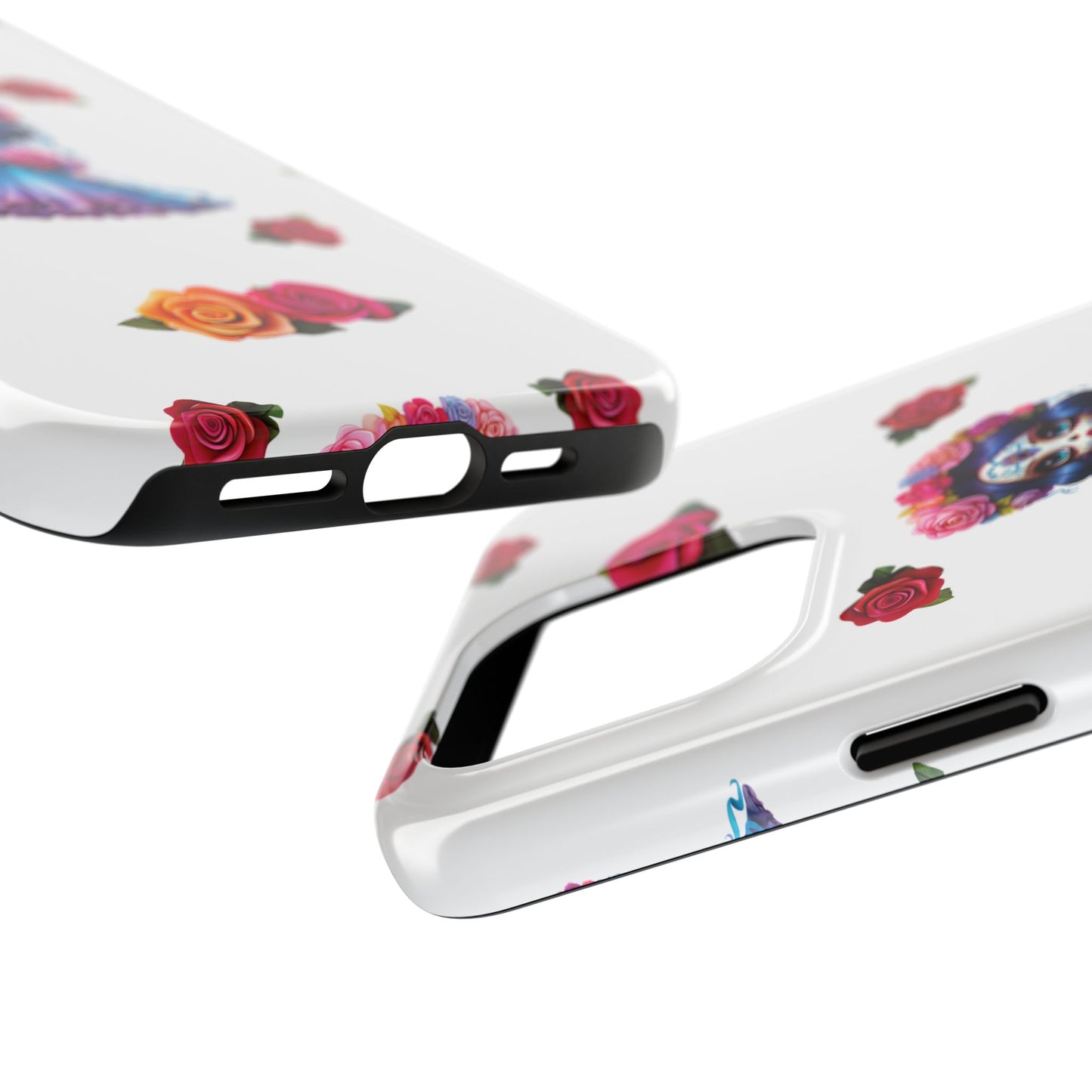 Phone Case - Purple Sugar Skull Day of the Dead Design