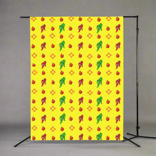 Plush Blanket - New Mexico  Symbols Chili Red and Green Design