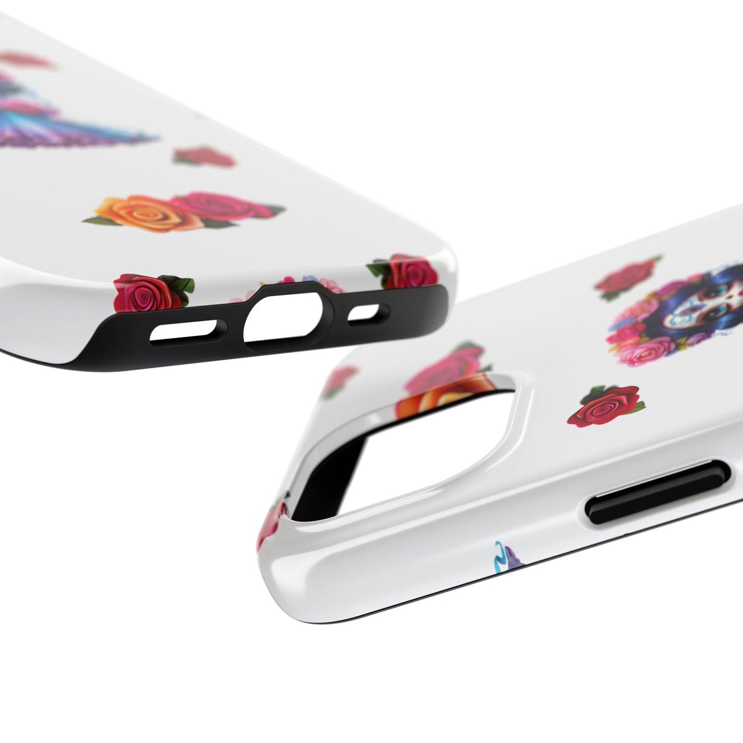 Phone Case - Purple Sugar Skull Day of the Dead Design