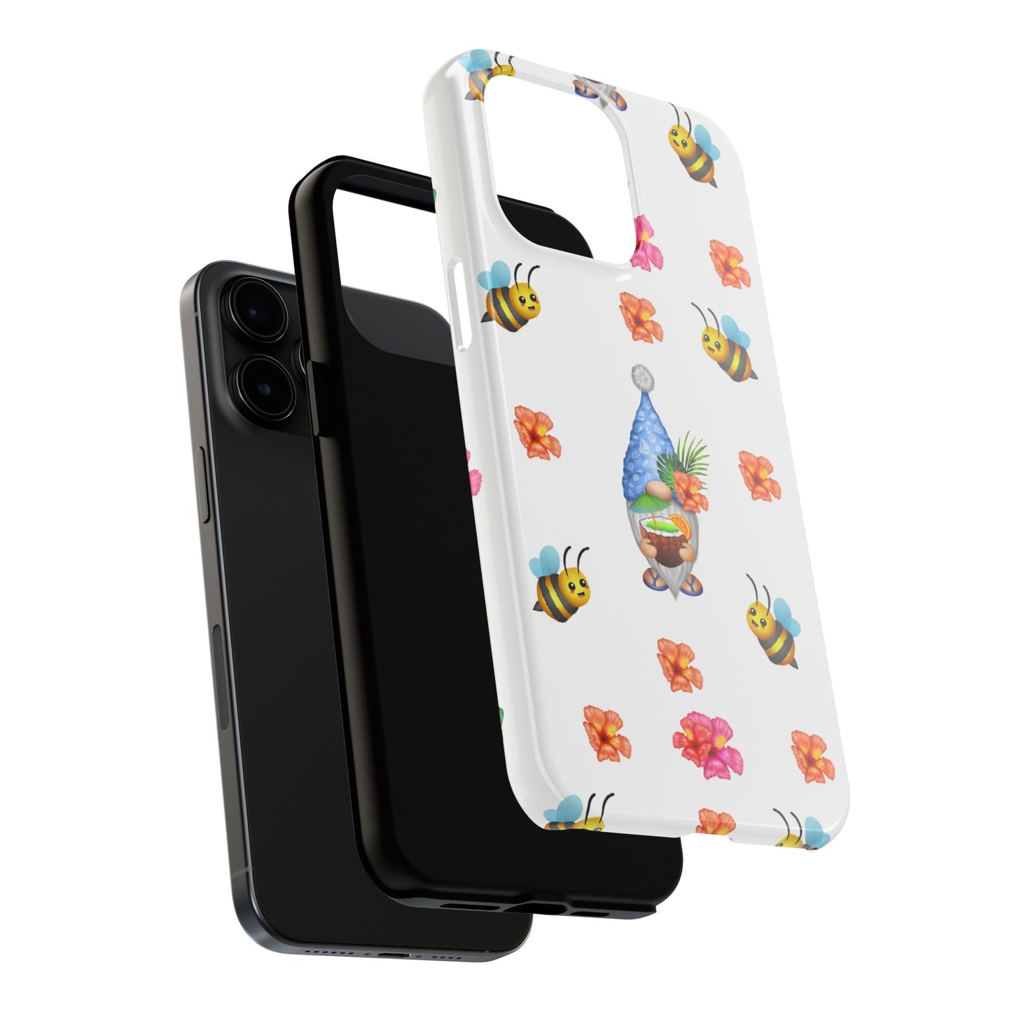 Phone Cases - Tropical Gnomes and Flowers Fun Design