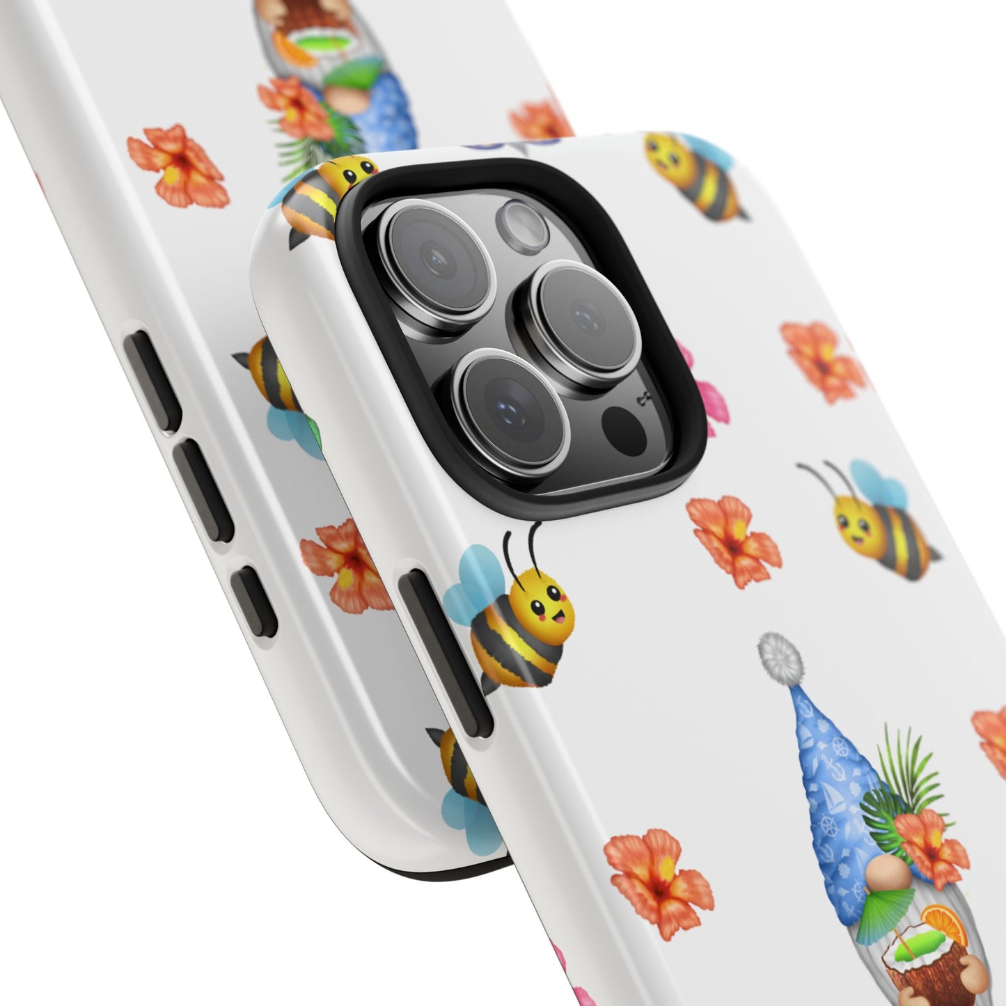 Phone Cases - Tropical Gnomes and Flowers Fun Design