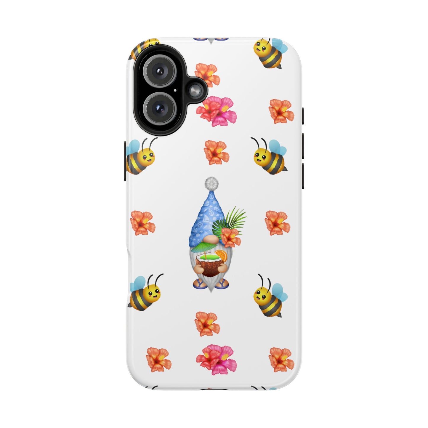 Phone Cases - Tropical Gnomes and Flowers Fun Design