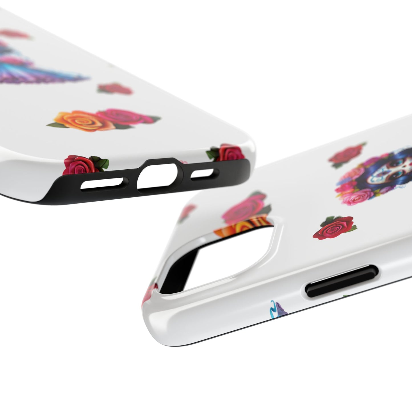 Phone Case - Purple Sugar Skull Day of the Dead Design