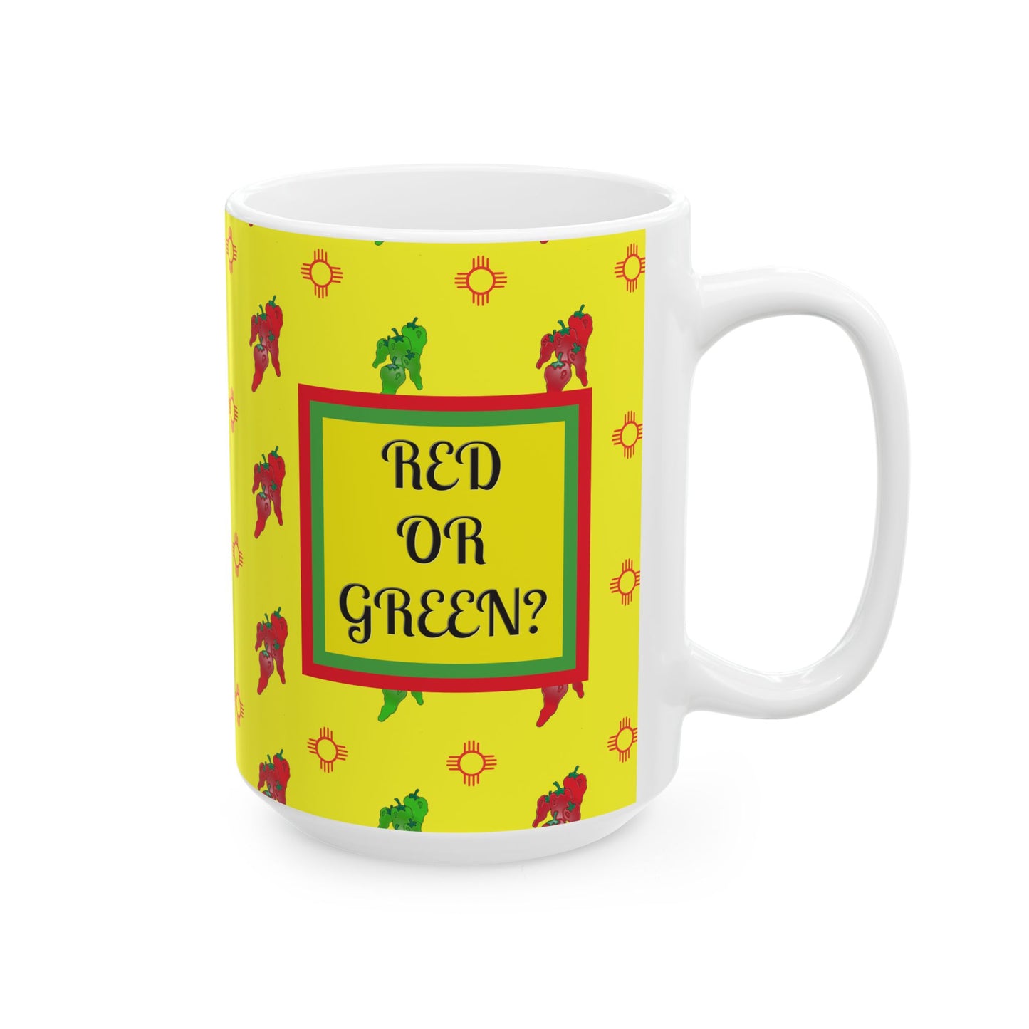 Mug - New Mexico State Question Ceramic Mug (11oz, 15oz)