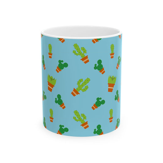Cactus Ceramic Mug, Cute Plant Gifts, Kitchen Decor, Coffee Lover Gift, Housewarming, Eco-Friendly Mug